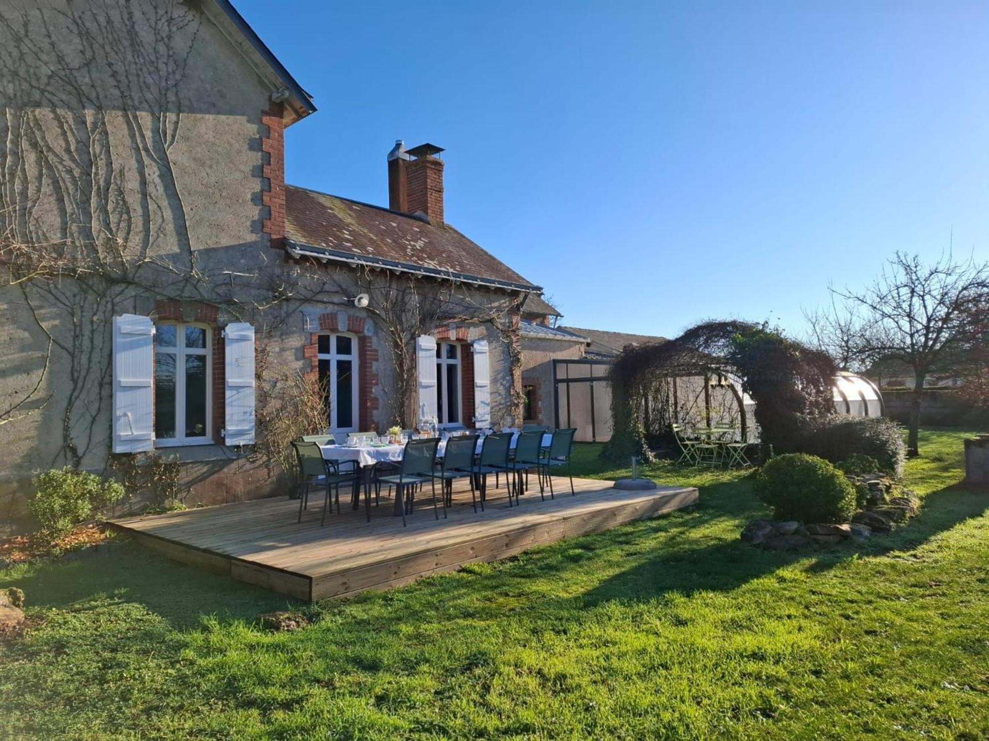 Gite Familial Avec Piscine Chauffee A Lege - Fr-1-306-1296 Exterior foto